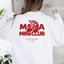 white sweatshirt back model