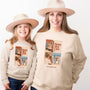 mamagibt Sweatshirt Mama & Mini my life Sweatshirt Mama & Mini my life Sand personalisiert