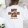 white sweatshirt back model