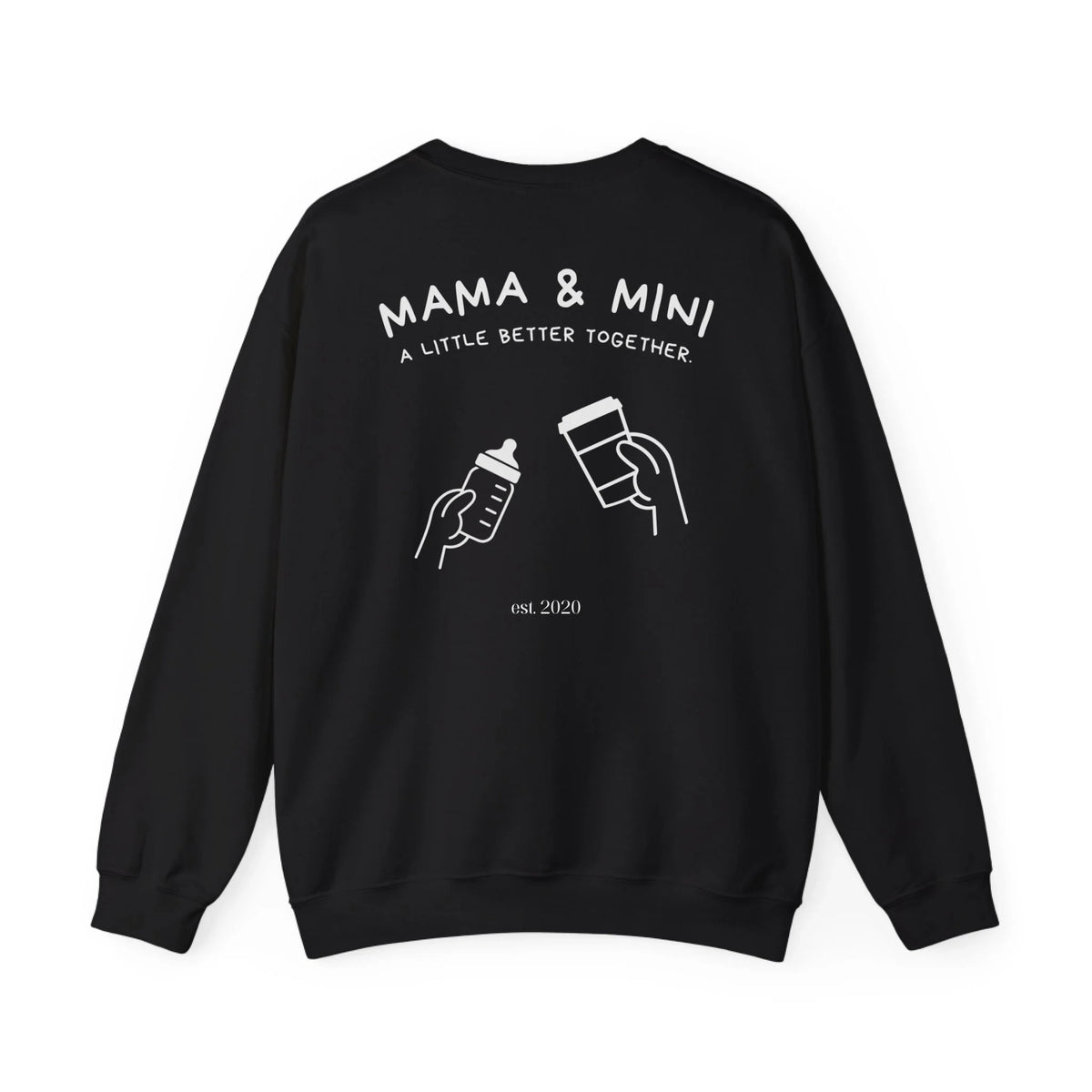 black sweatshirt back mockup