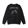 black sweatshirt back mockup