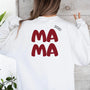 mamagibt Sweatshirt Mama & Mini Back Sweatshirt Mama & Mini Back White personalisiert