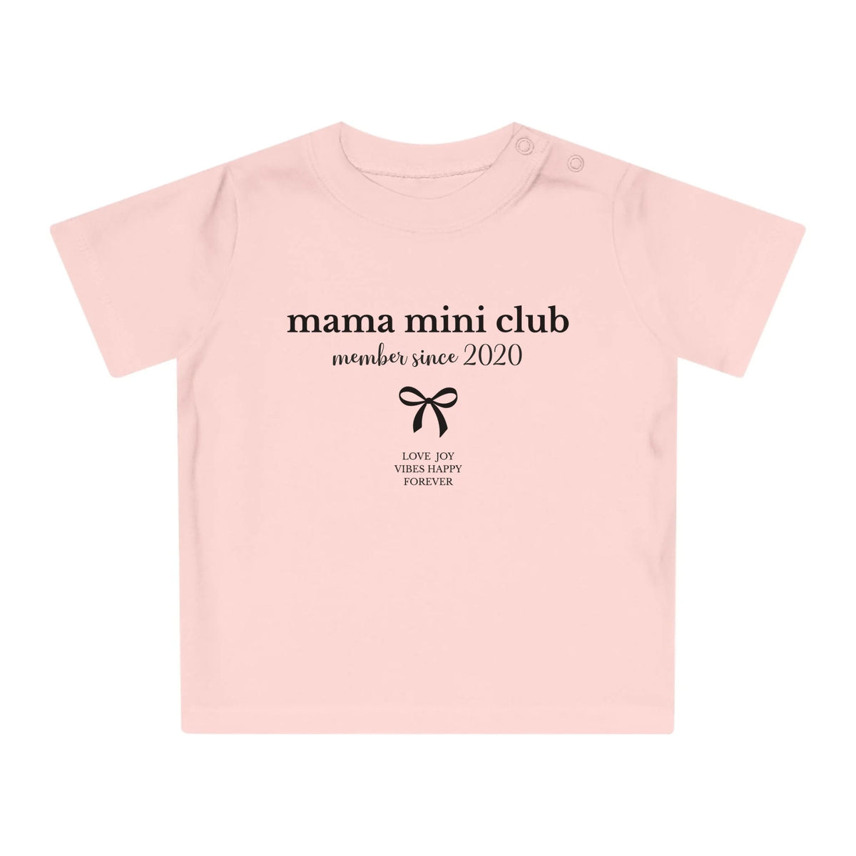 mamagibt Baby T-Shirt Mama & ich little bow Baby T-Shirt Mama & ich little bow Powder Pink personalisiert
