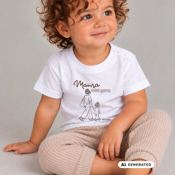 Baby T-Shirt Mama & ich little Gang