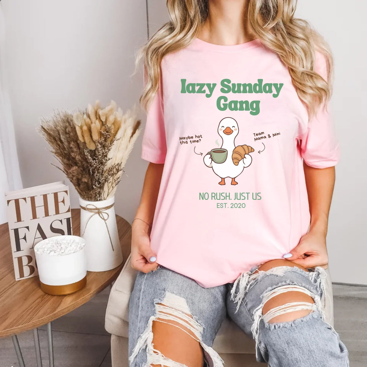 mamagibt Mama & Mini T-Shirt Sunday Club personalisiert