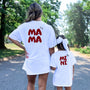 mamagibt Mama & Mini T-Shirt back Mama & Mini T-Shirt back White personalisiert