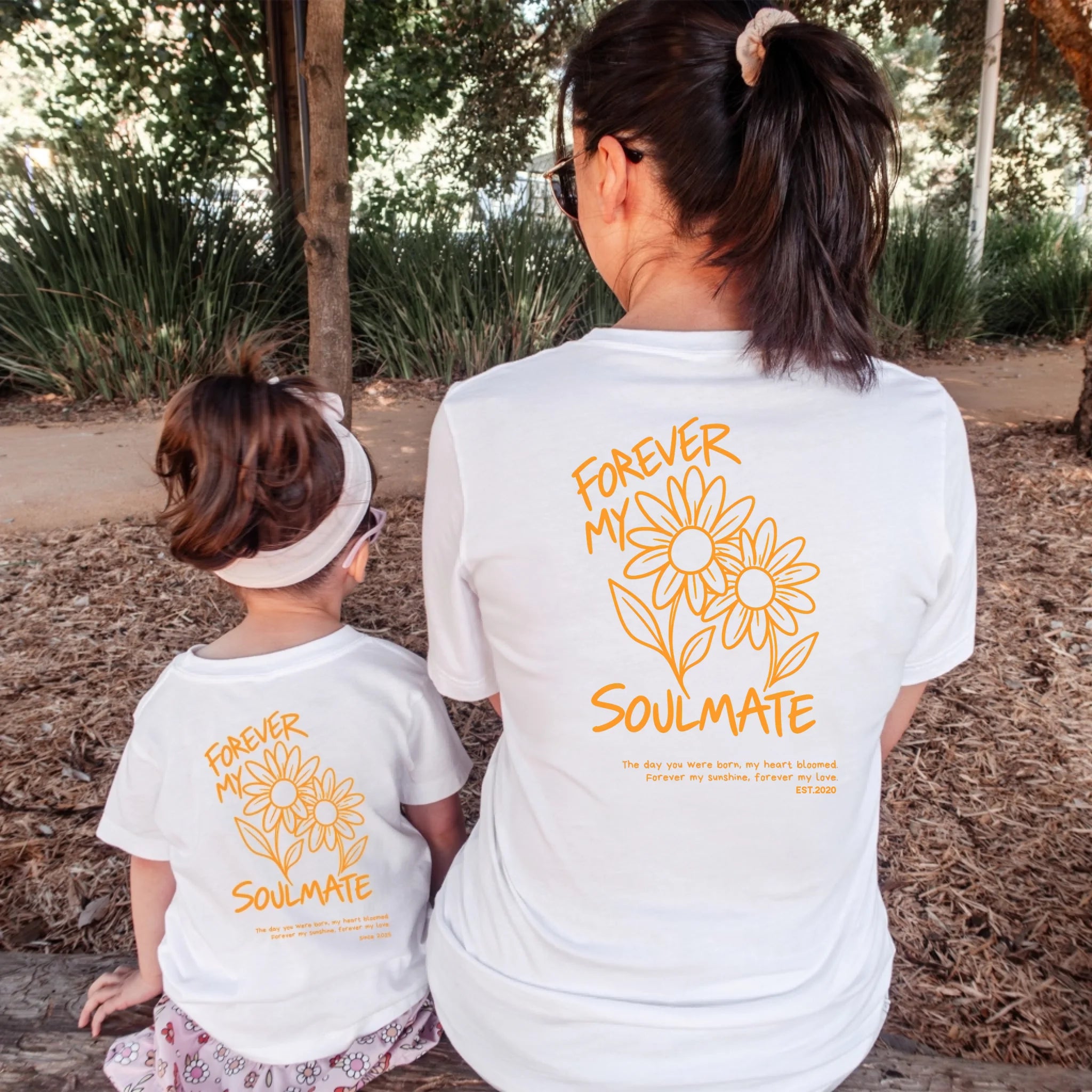 mamagibt Mama & Mini T-Shirt Soulmate Mama & Mini T-Shirt Soulmate White personalisiert