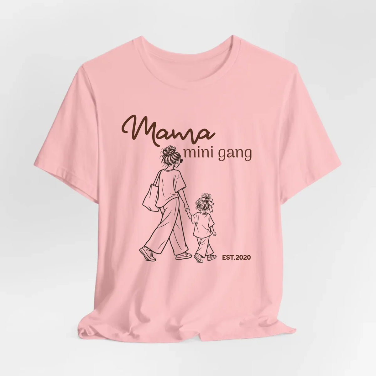 mamagibt T-Shirt Mama & Mini little Gang personalisiert