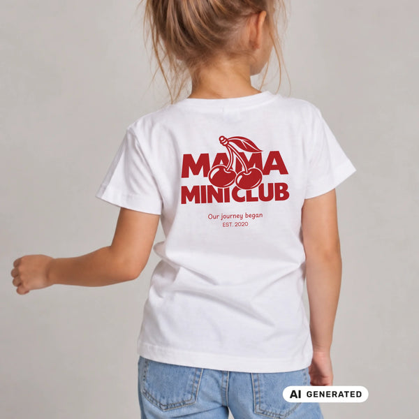 Kinder T-Shirt Mama und ich Cherry