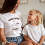 mamagibt Mama T-Shirt more coffee please Mama T-Shirt more coffee please White personalisiert