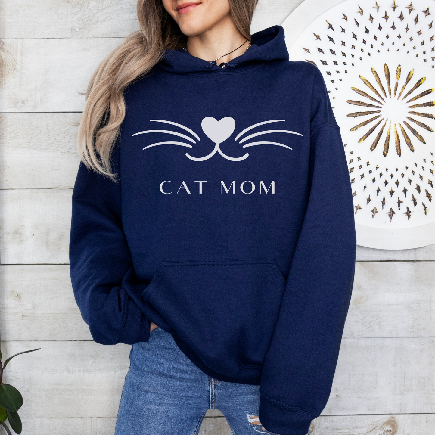 mamagibt Hoodie Haustier catmom Navy