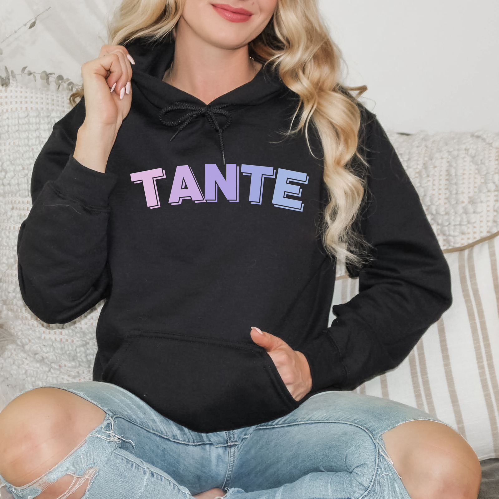 Hoodie Tante Neon Style - mamagibt1