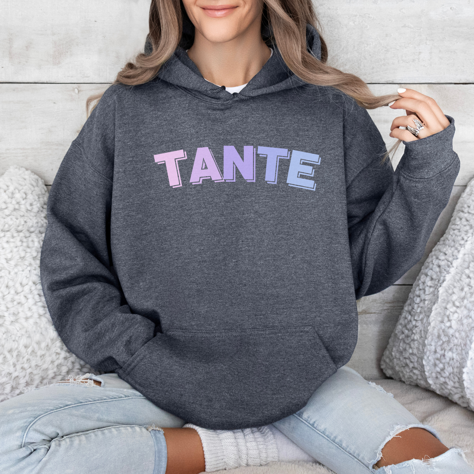 Hoodie Tante Neon Style - mamagibt1