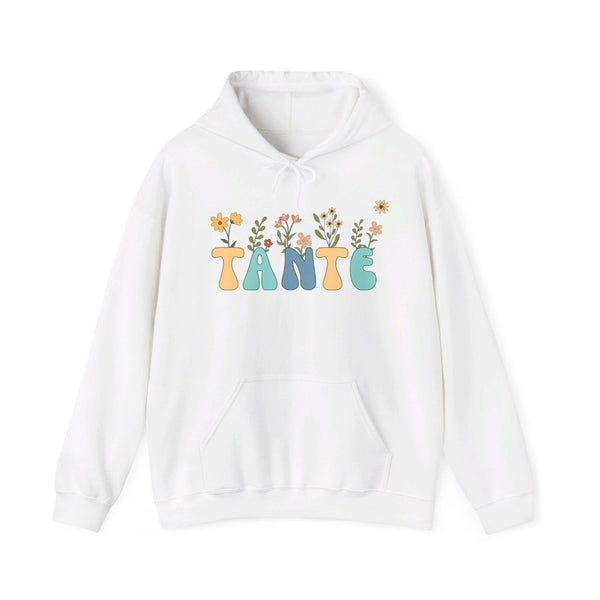 Hoodie Tante mit bunten Blumen