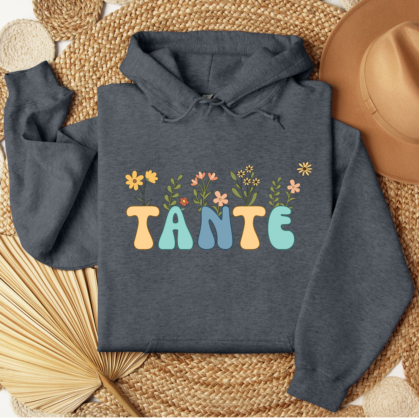 Hoodie Tante mit Blumen - mamagibt1