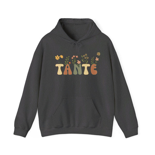 Tante Hoodie mit braunen Blumen