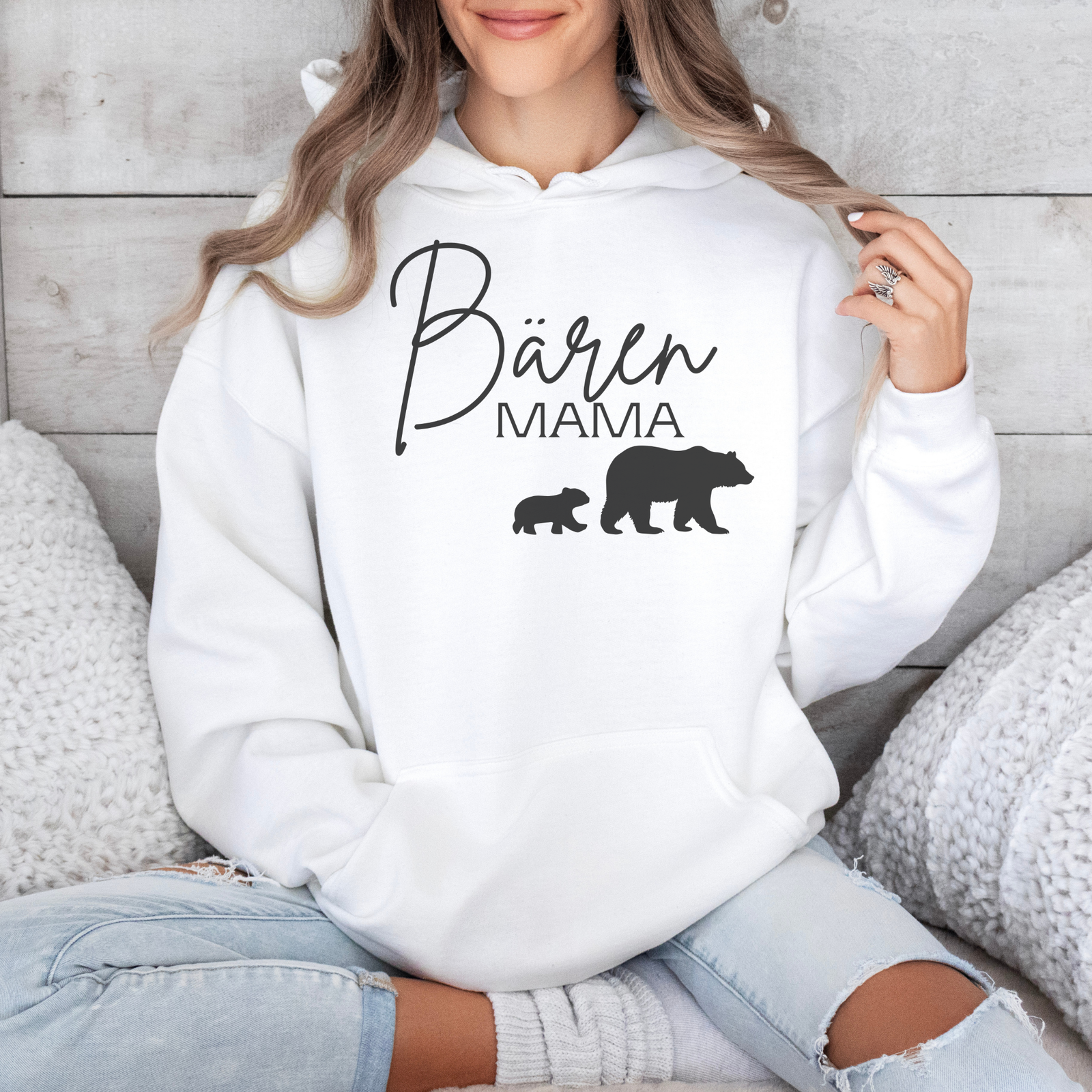 Hoodie Bären Mama Druck - mamagibt -  - #tag1# - #tag2#