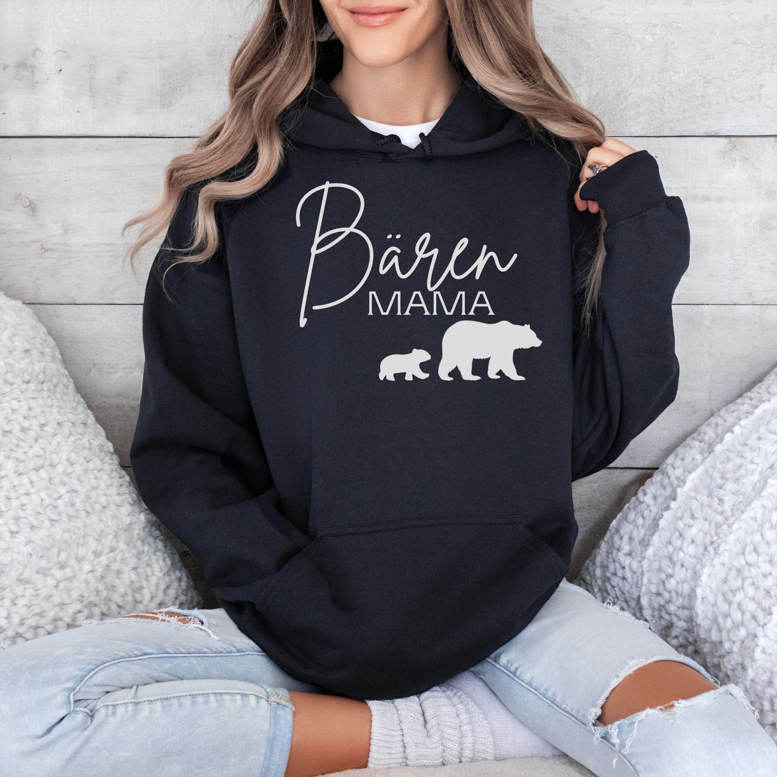 Hoodie Bären Mama Druck - mamagibt -  - #tag1# - #tag2#
