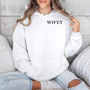 Hoodie Couple WIFEY klein - mamagibt - #personalisiert#