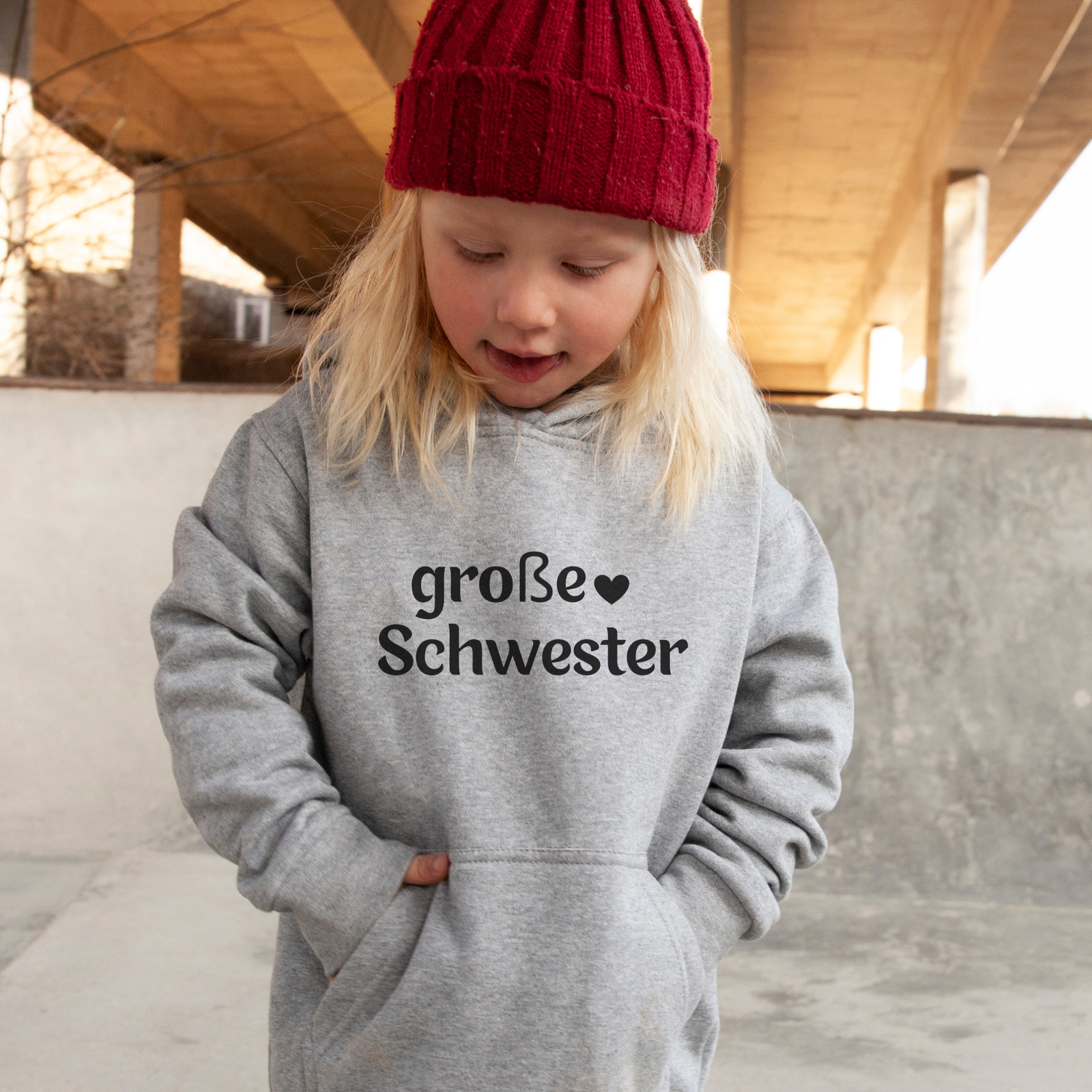 Hoodie Kinder große Schwester - mamagibt -  - #tag1# - #tag2#