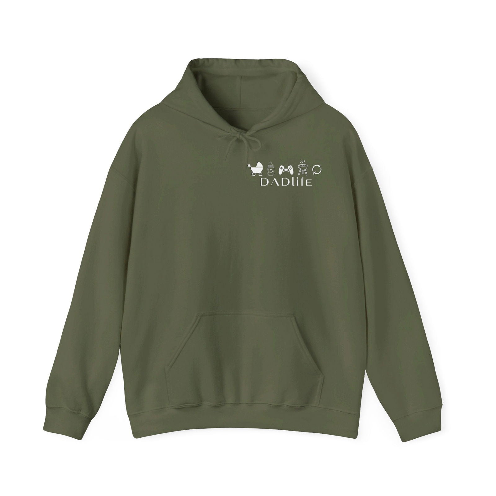 Hoodie Papa Dadlife Aufdruck - mamagibt -  - #tag1# - #tag2#