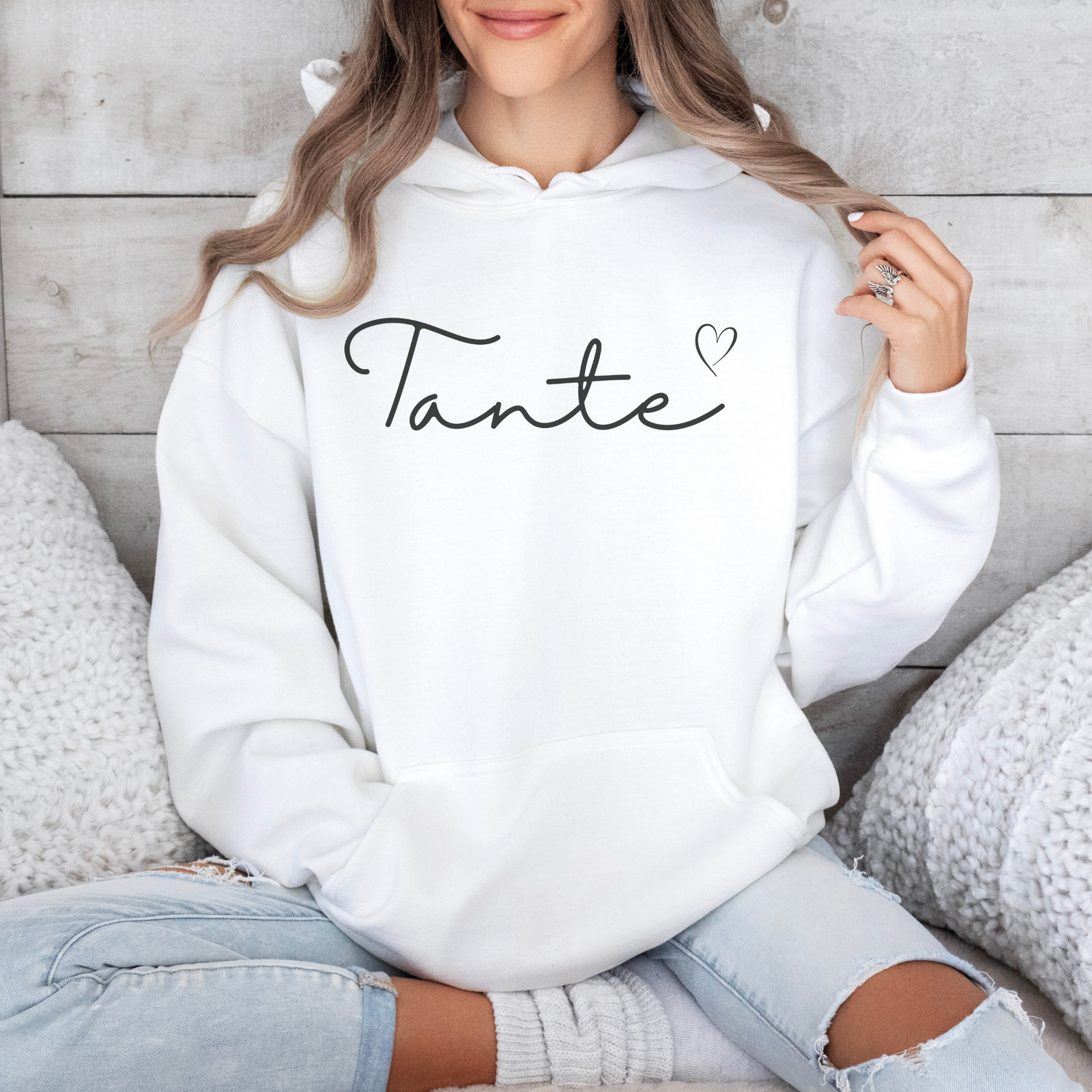 Hoodie Tante mit Herz - mamagibt -  - #tag1# - #tag2#