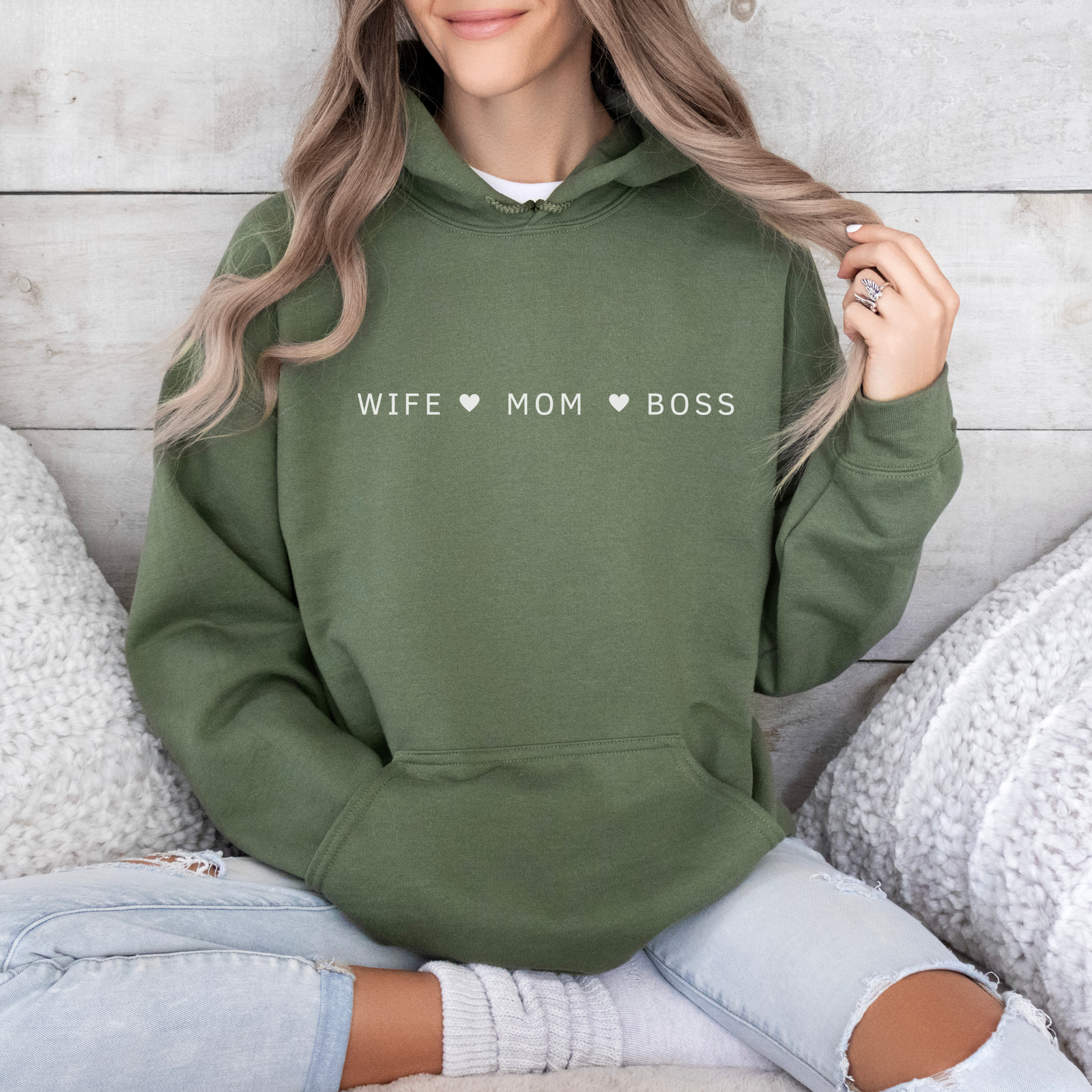 Mama Hoodie Wife-Mom-Boss - mamagibt -  - #tag1# - #tag2#