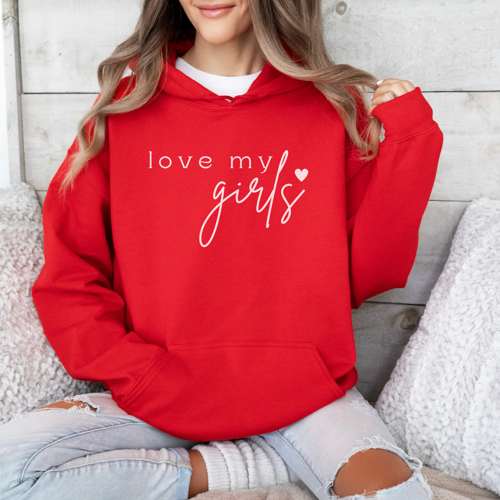 Mama Hoodie love my  Girls - mamagibt -  - #tag1# - #tag2#