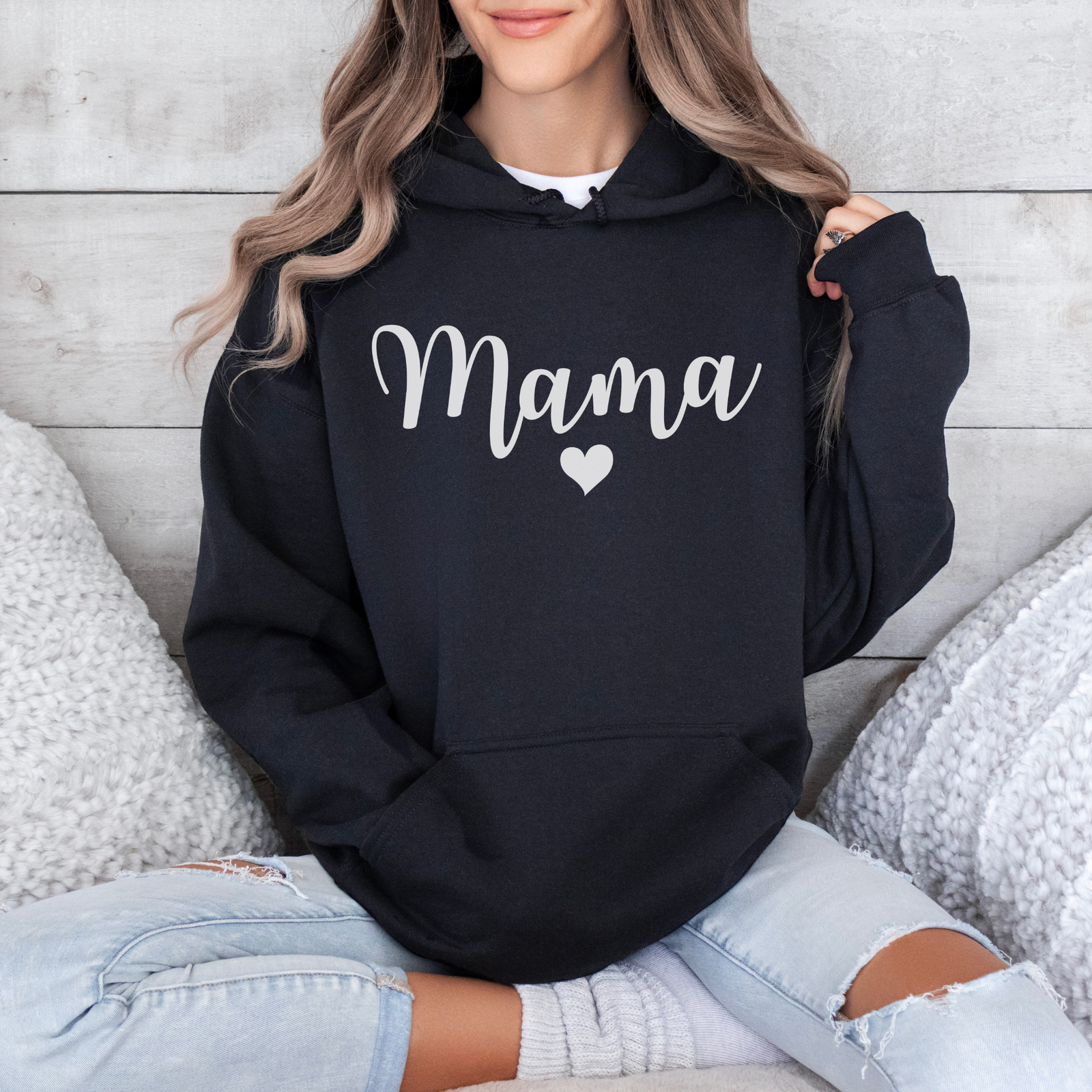 Mama Hoodie mit Herz - mamagibt -  - #tag1# - #tag2#
