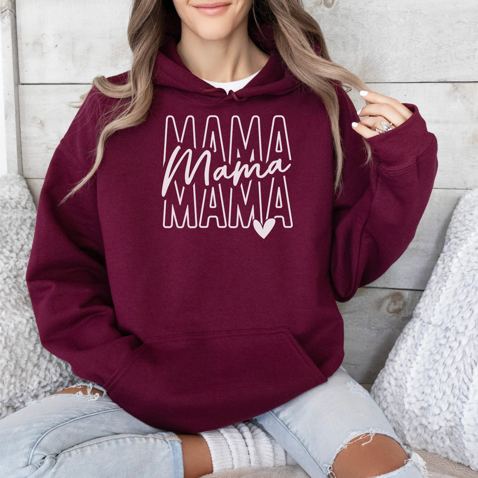 Mama Hoodie mit Herz - mamagibt -  - #tag1# - #tag2#