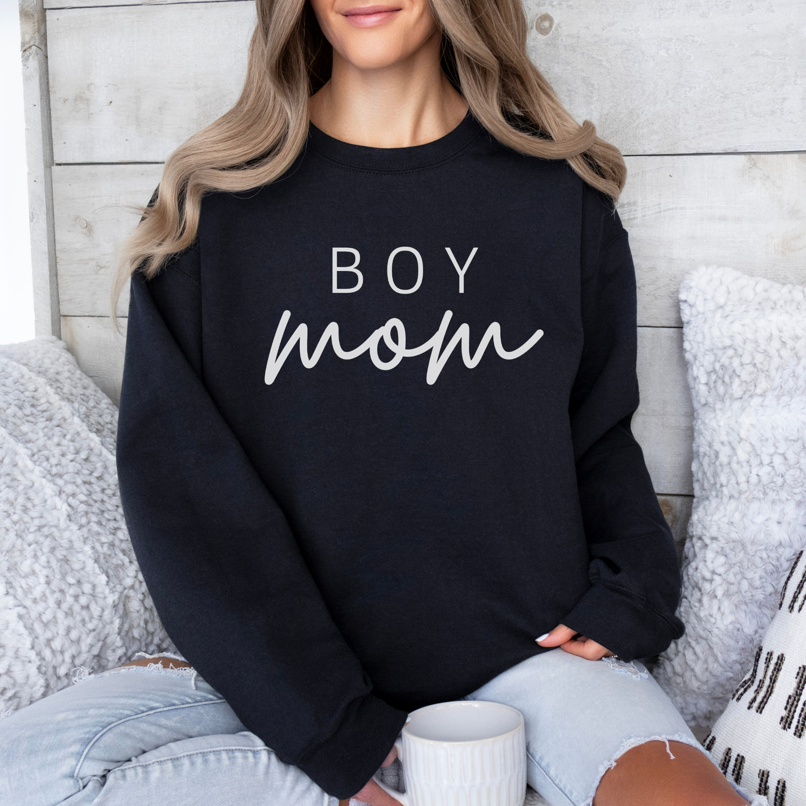 Mama Sweatshirt Boy Mom - mamagibt -  - #tag1# - #tag2#