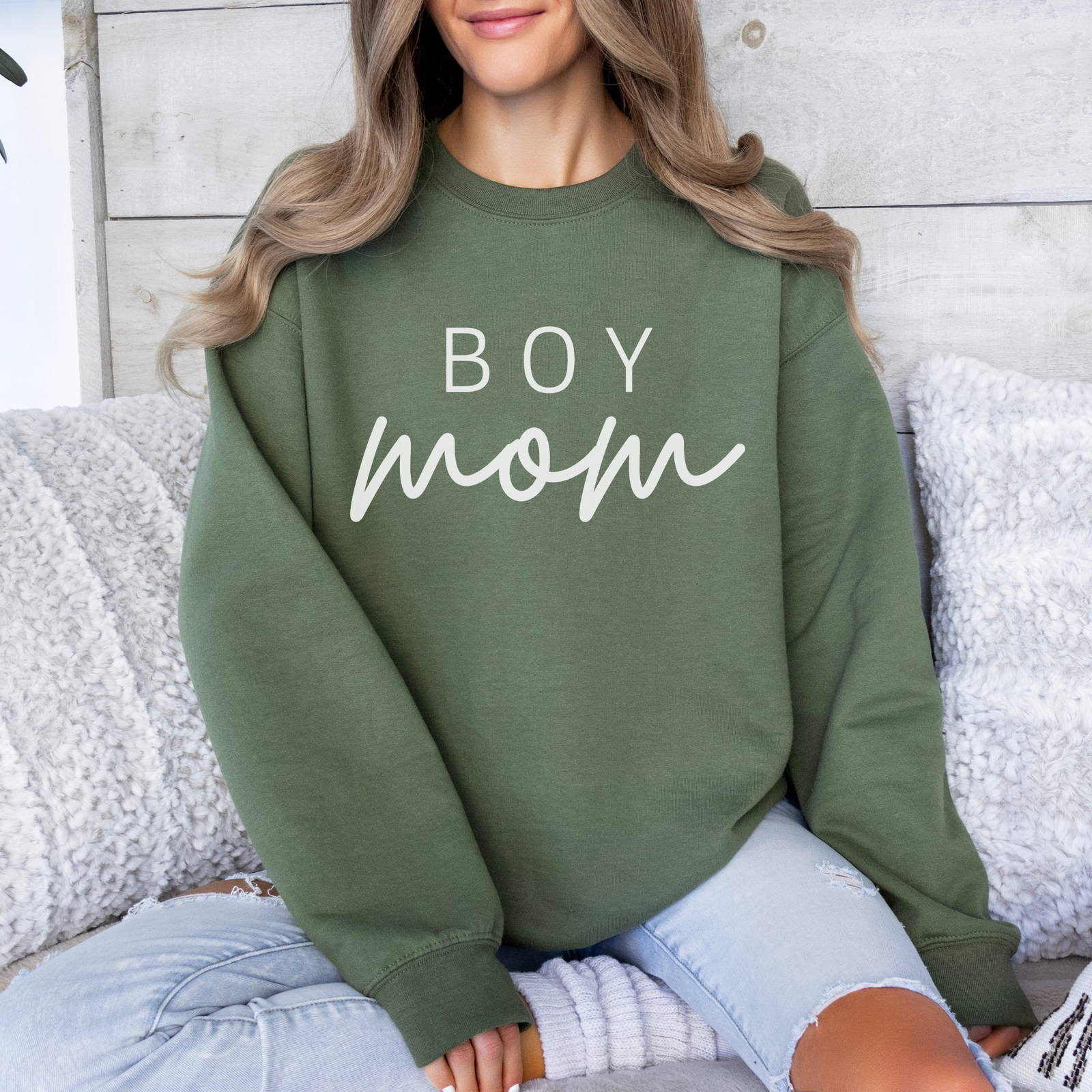 Mama Sweatshirt Boy Mom - mamagibt -  - #tag1# - #tag2#