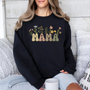 Mama Sweatshirt braunen Blumen - mamagibt - #personalisierte_mode# 
