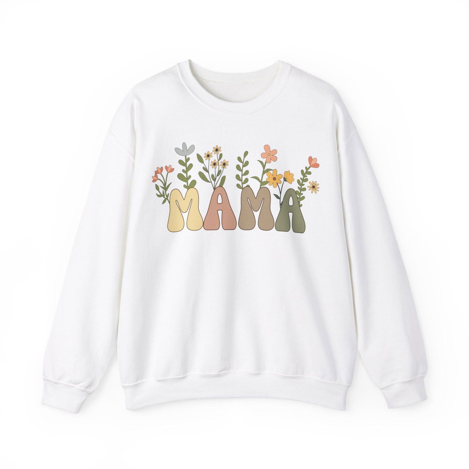 Mama Sweatshirt mit Blumen - mamagibt -  - #tag1# - #tag2#