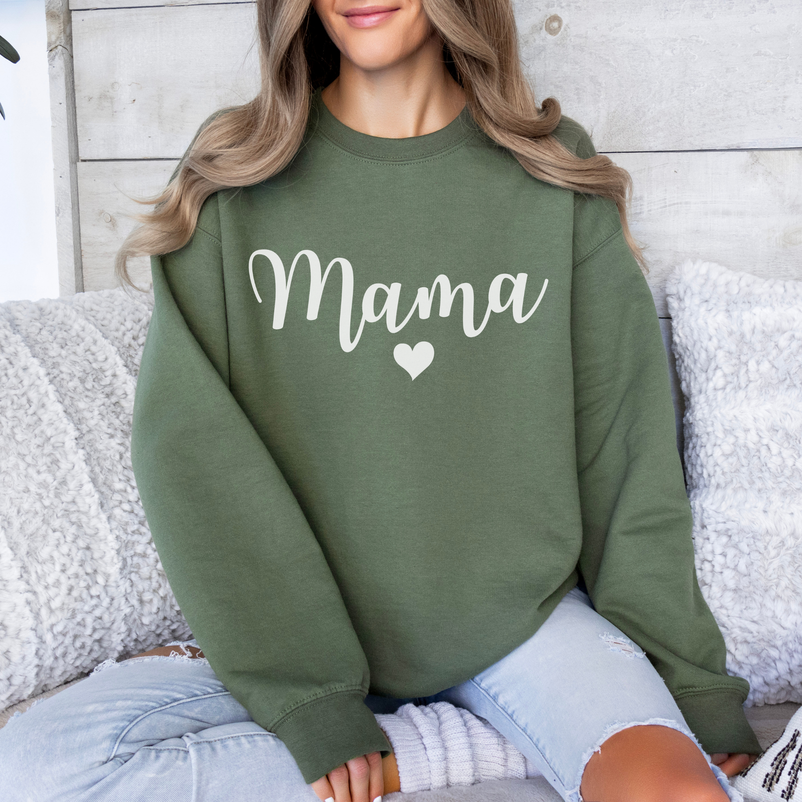 Mama Sweatshirt mit Herz - mamagibt -  - #tag1# - #tag2#
