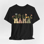 Mama T-Shirt mit Blumen - mamagibt -  - #tag1# - #tag2#