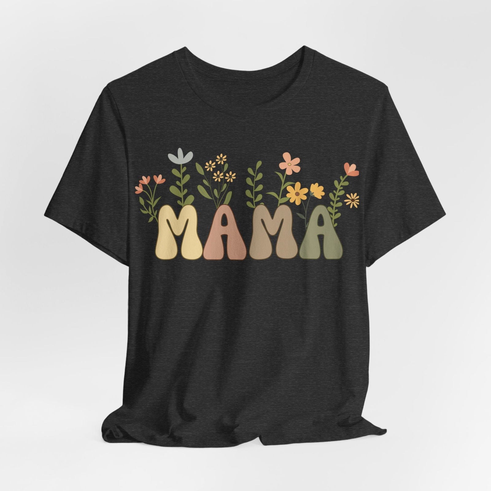 Mama T-Shirt mit Blumen - mamagibt -  - #tag1# - #tag2#