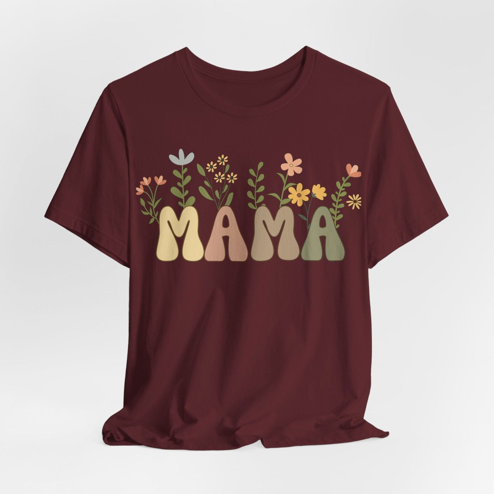 Mama T-Shirt mit Blumen - mamagibt -  - #tag1# - #tag2#