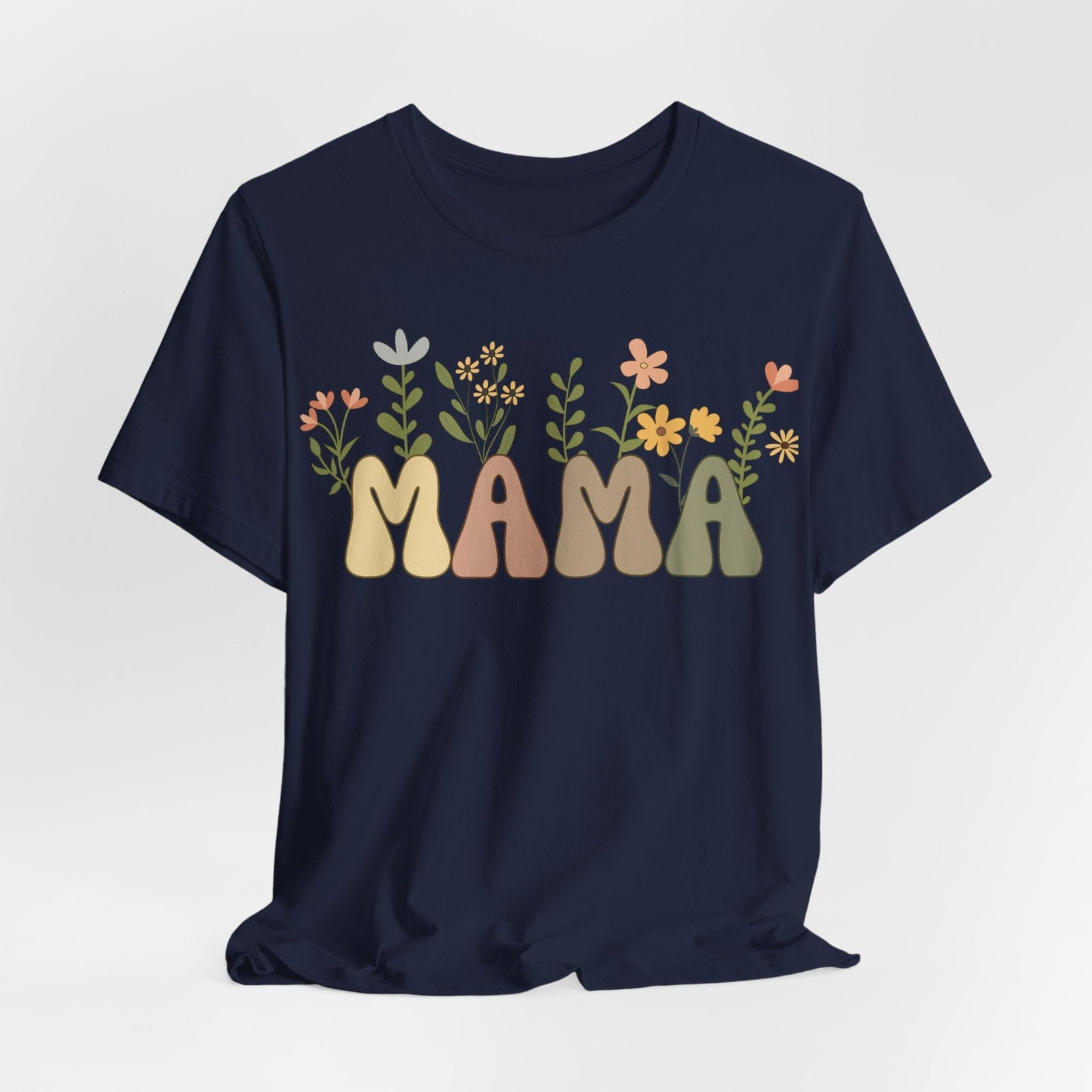 Mama T-Shirt mit Blumen - mamagibt -  - #tag1# - #tag2#