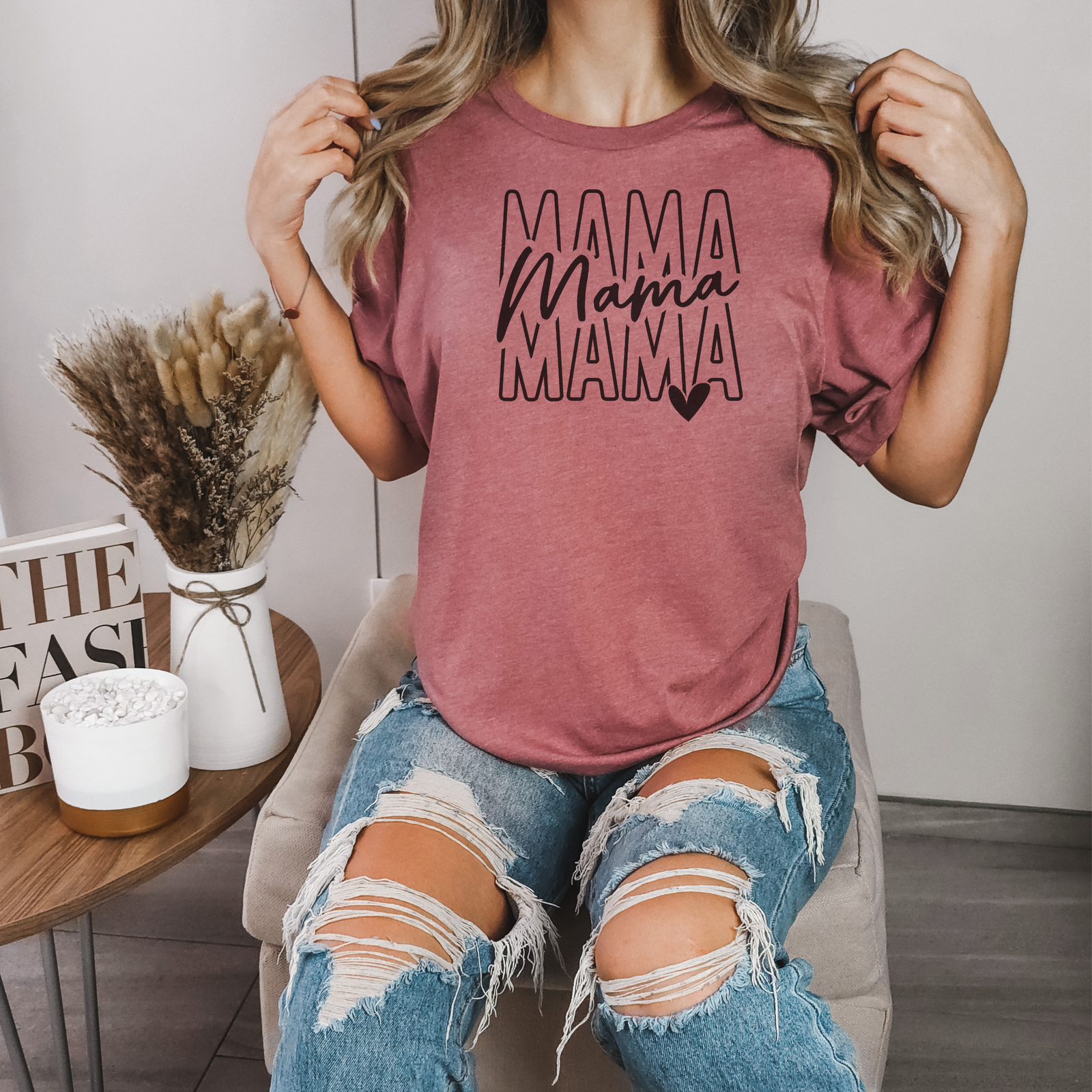 Mama T-Shirt mit Herz - mamagibt -  - #tag1# - #tag2#