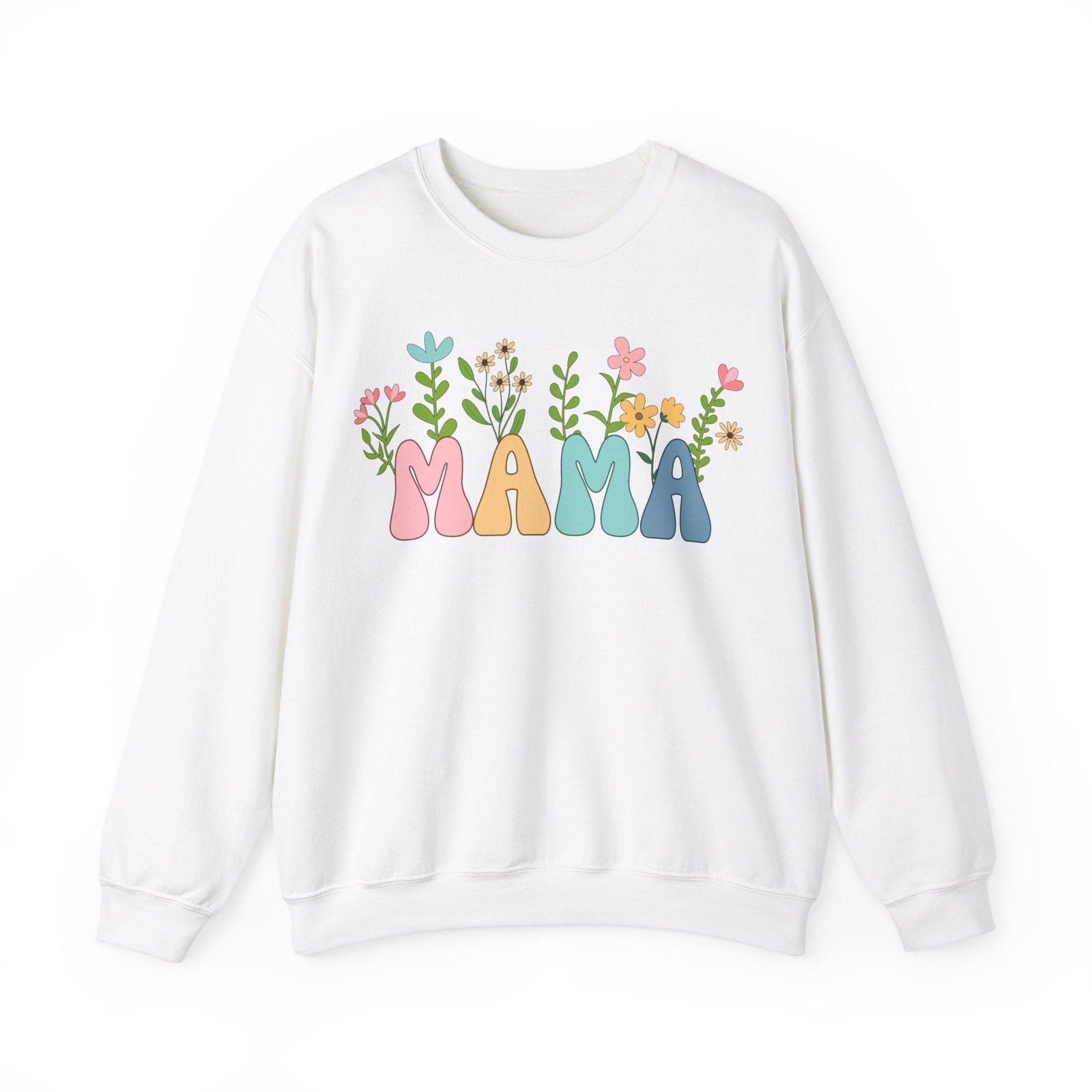Mama Sweatshirt mit Blumen - mamagibt1