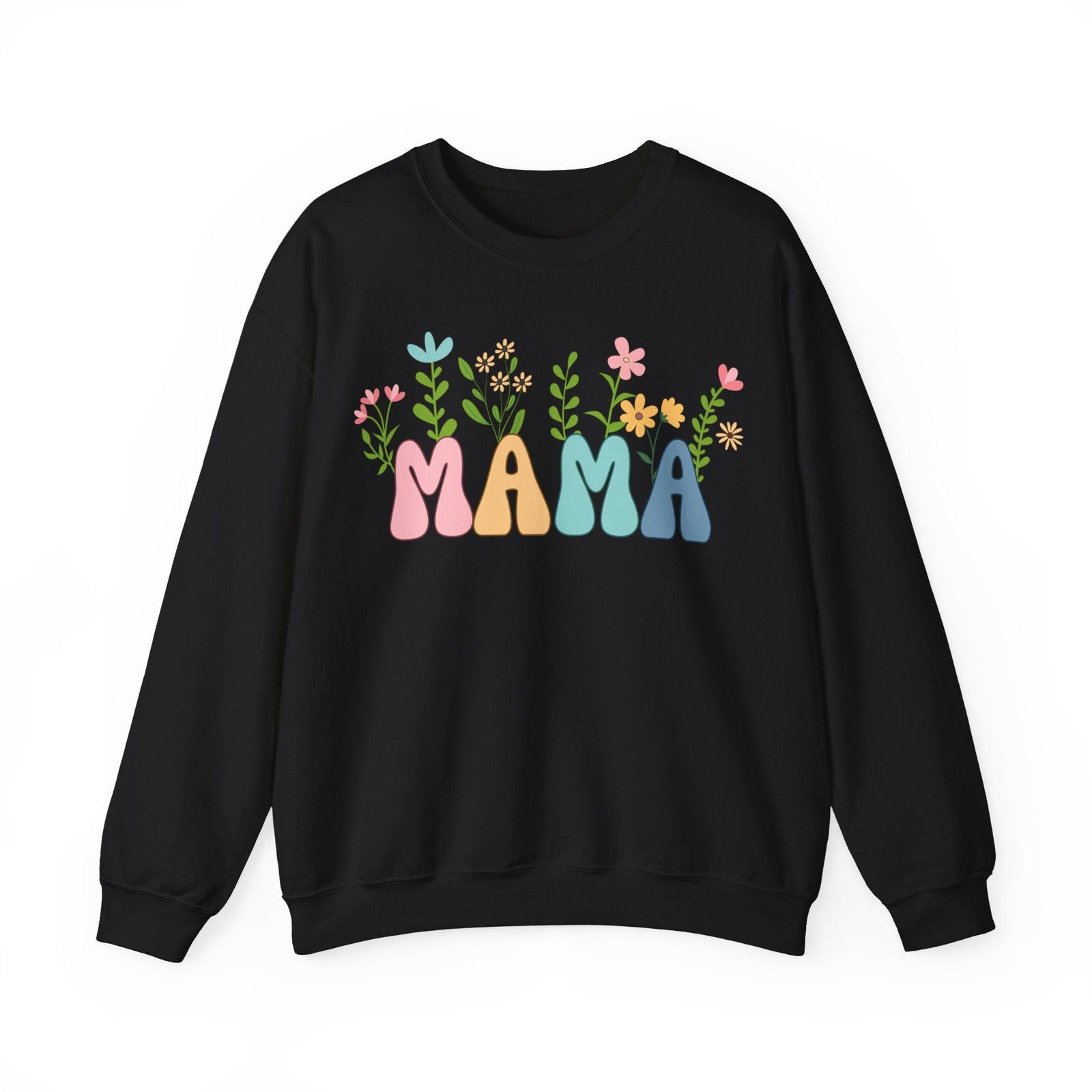 Mama Sweatshirt mit Blumen - mamagibt1
