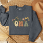 Oma Sweatshirt mit Blumen - mamagibt1