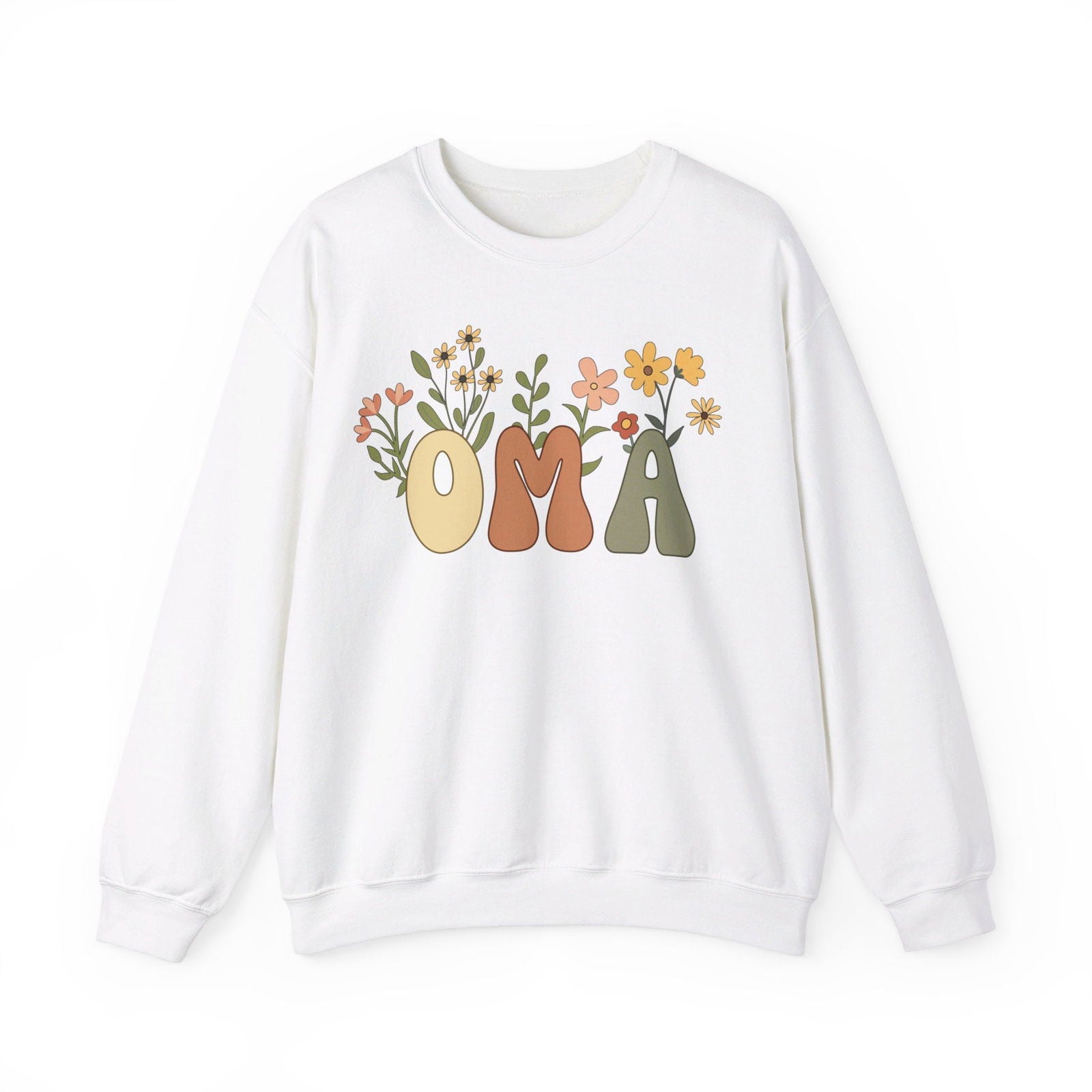 Oma Sweatshirt mit Blumen - mamagibt1