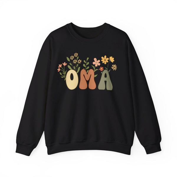Oma Sweatshirt mit Blumen