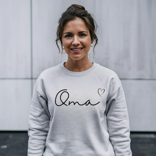 Oma Sweatshirt mit Herz