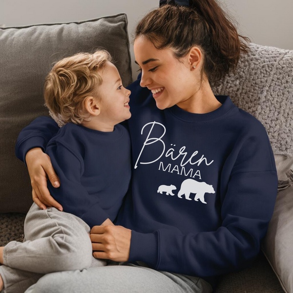 Sweatshirt Mama Bär mit Motiv