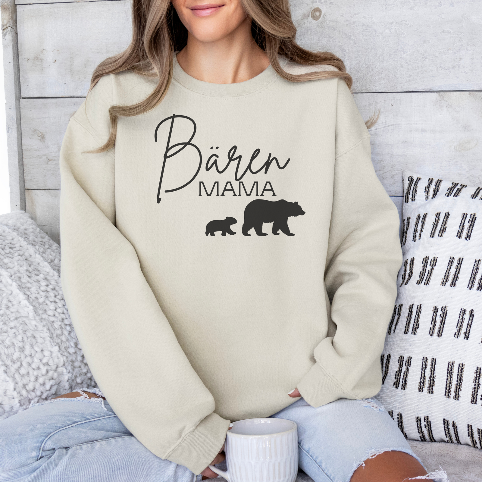 Sweatshirt Bären  Mama Druck - mamagibt -  - #tag1# - #tag2#