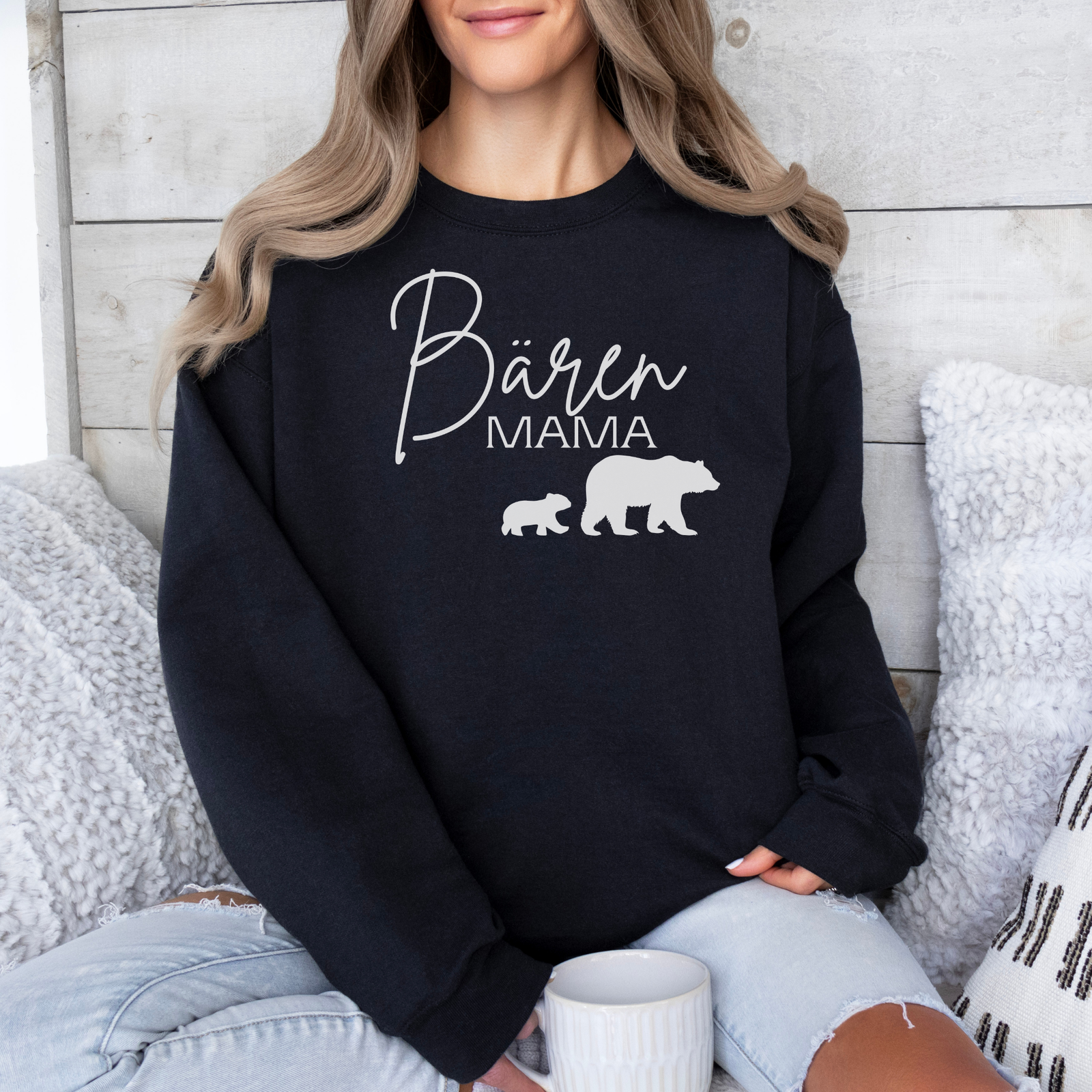 Sweatshirt Bären  Mama Druck - mamagibt -  - #tag1# - #tag2#