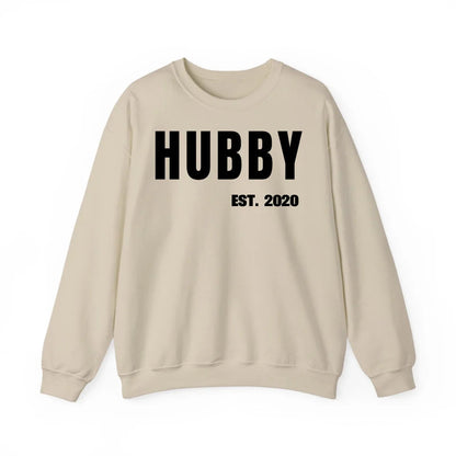 Sweatshirt Couple  Hubby mit Datum - mamagibt - #personalisiert#